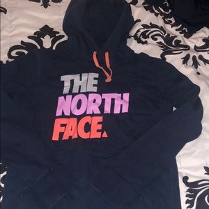 North face navy hoodie